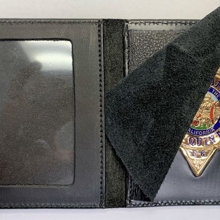 Sleek Leather Slimline Case for Badge Protection